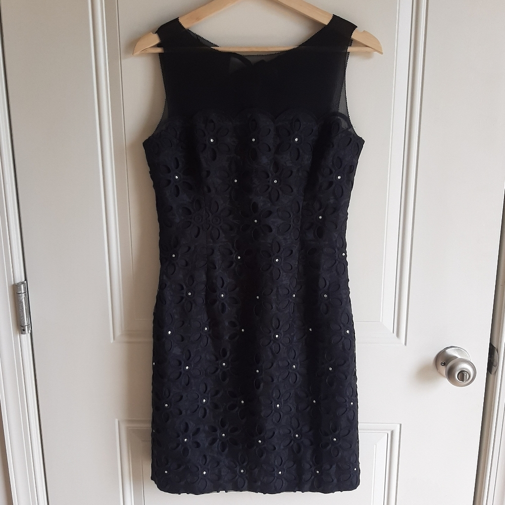 Lilly Pulitzer Black Eyelet Fulton Dress Size 2